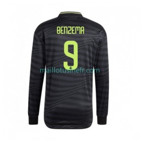Maillot de Foot Real Madrid Karim Benzema 9 Troisième 2022-23 Manches Longues
